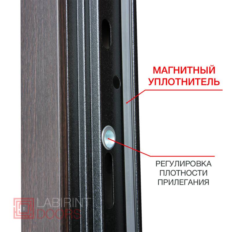 Входная дверь NEW YORK с широким зеркалом - Белый soft