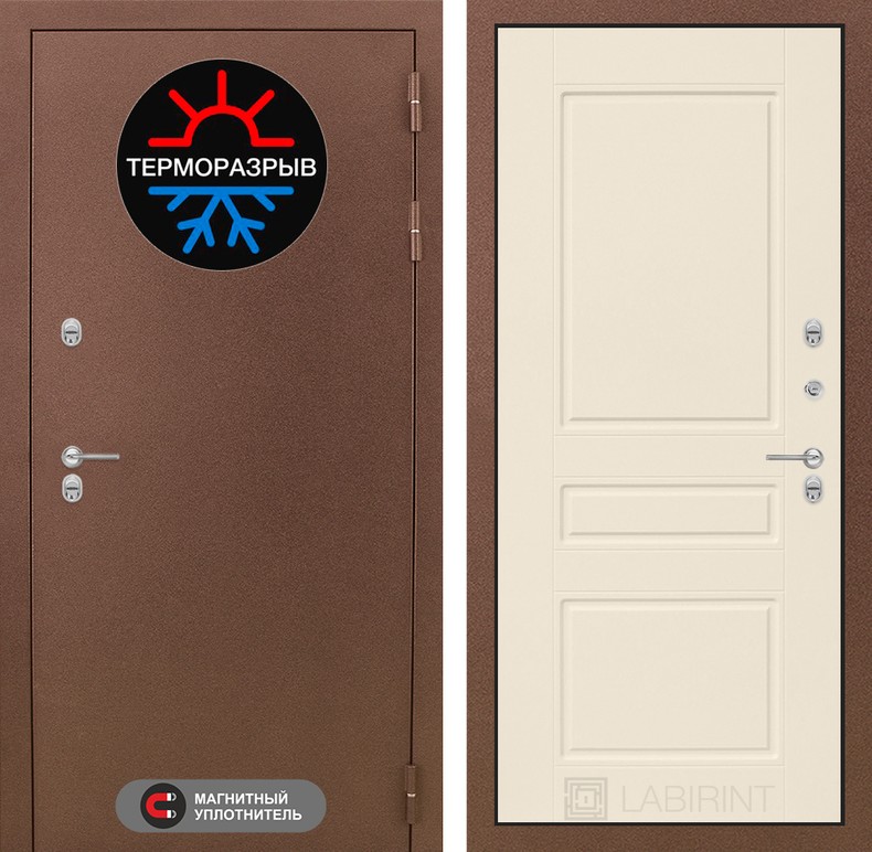 Входная дверь Термо Магнит 03 - Крем софт