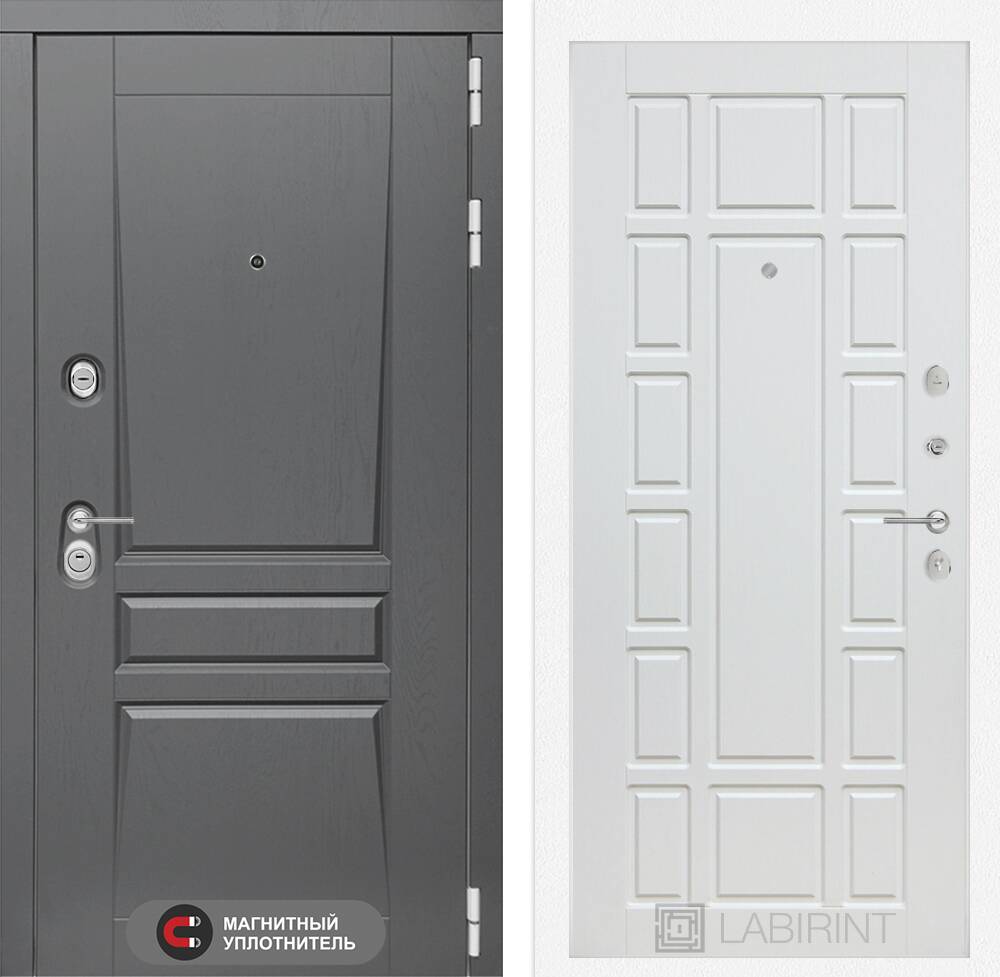 Входная дверь Платинум 12 - Белое дерево