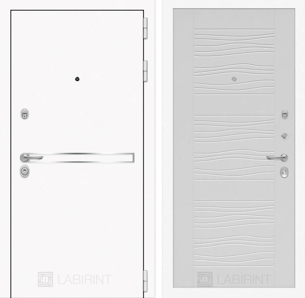 Входная дверь Лайн WHITE 06 - Белое дерево