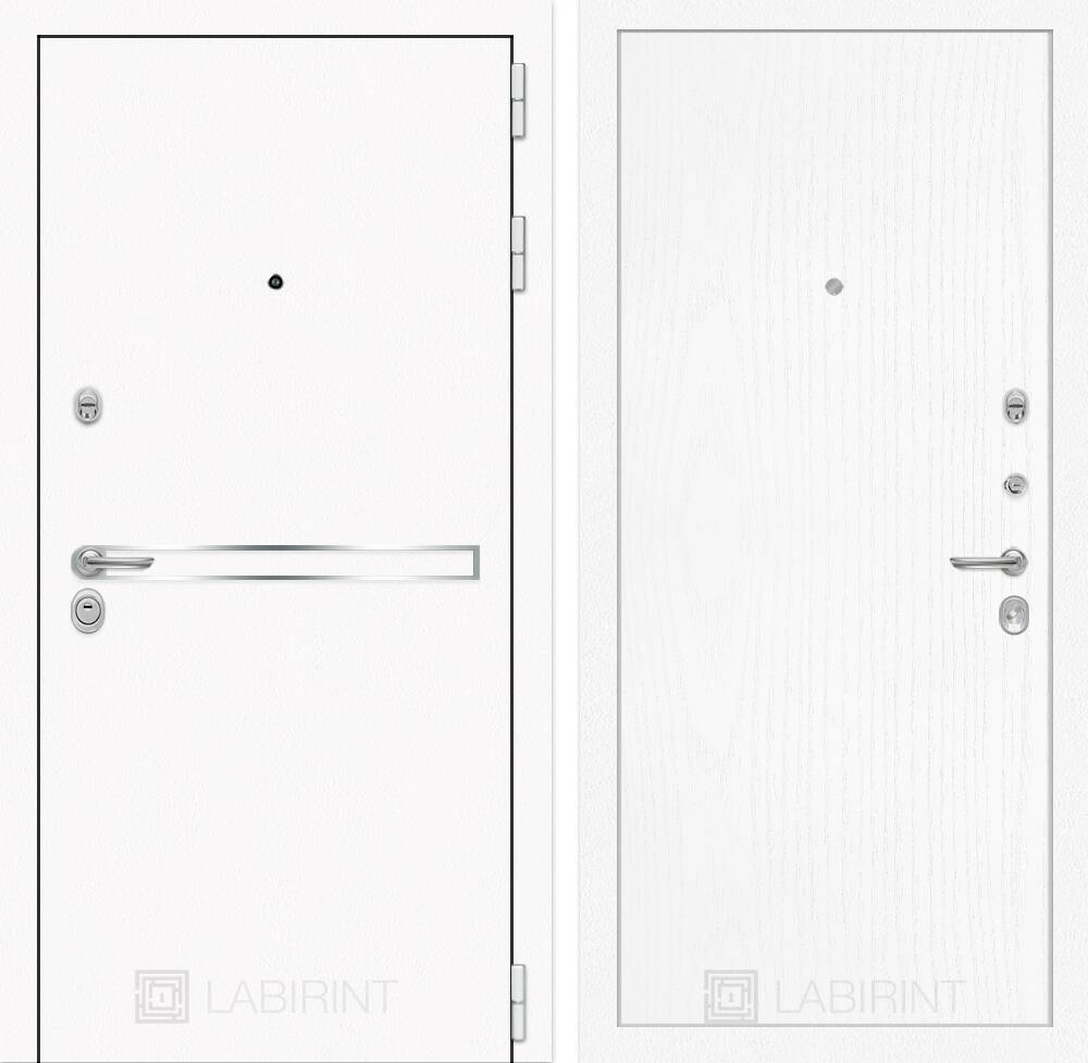 Входная дверь Лайн WHITE 07 - Белое дерево