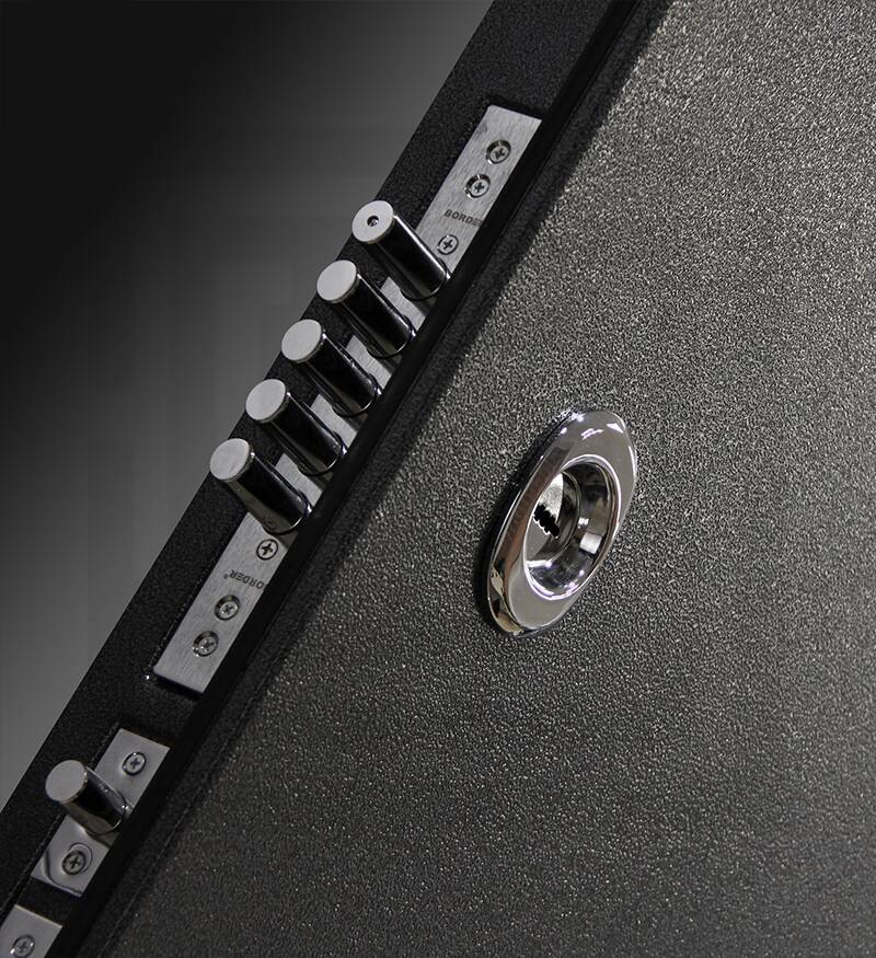 Входная дверь SILVER 31 - Белый софт, зеркальная вставка с тонировкой фото 3