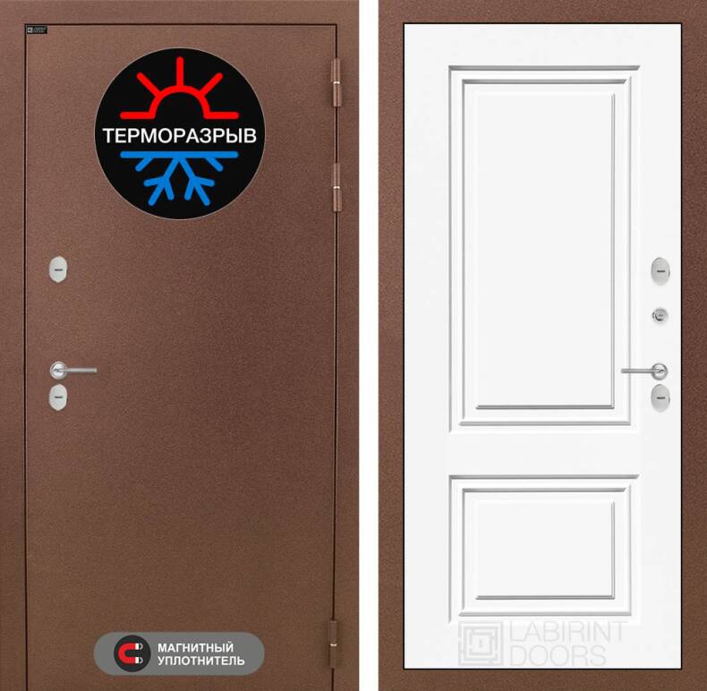 Входная дверь Термо Магнит 26 - Эмаль RAL 9003