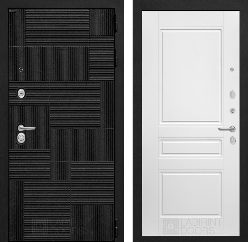 Входная дверь PAZL 03 - Белый софт