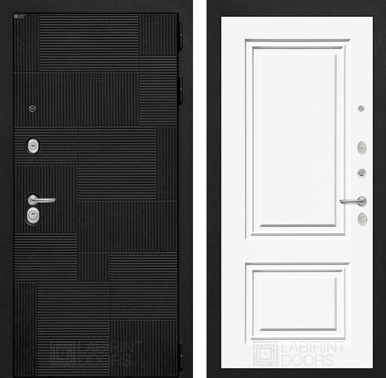 Входная дверь PAZL 26 - Эмаль RAL 9003