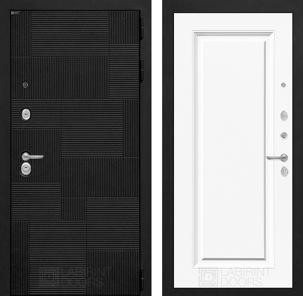 Входная дверь Пазл 27 - Эмаль RAL 9003 - Image 1