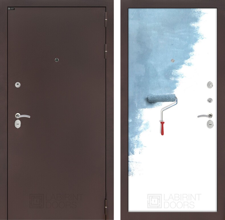 Входная дверь CLASSIC антик медный 28 - Грунт под покраску