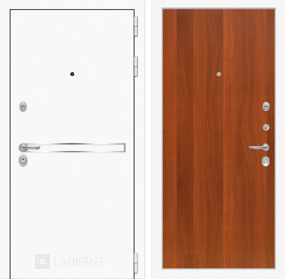 Входная дверь Лайн Вайт 05 - Итальянский орех - Image 1