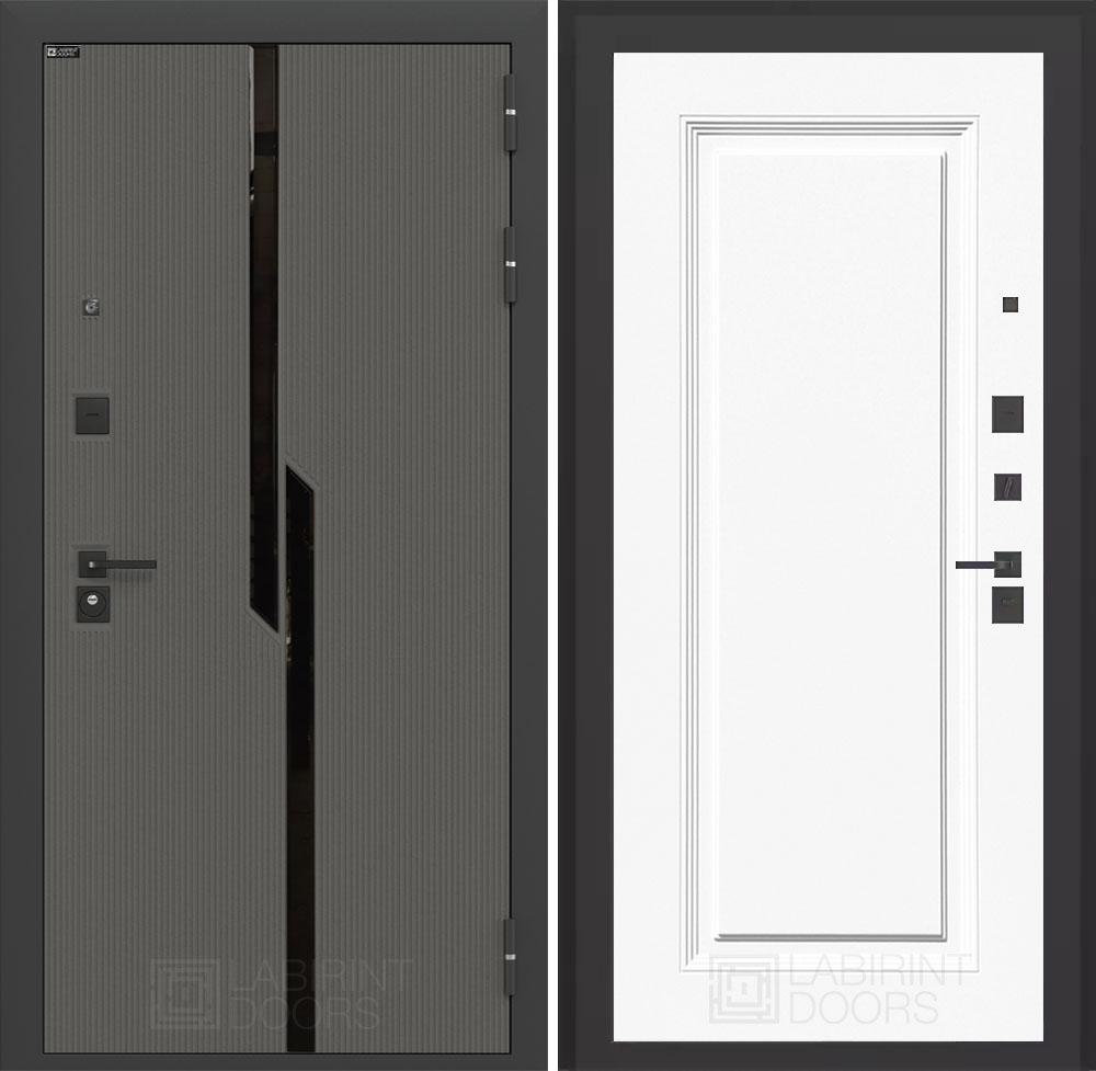 Входная дверь Карбон 27 - Эмаль RAL 9003 - Image 1