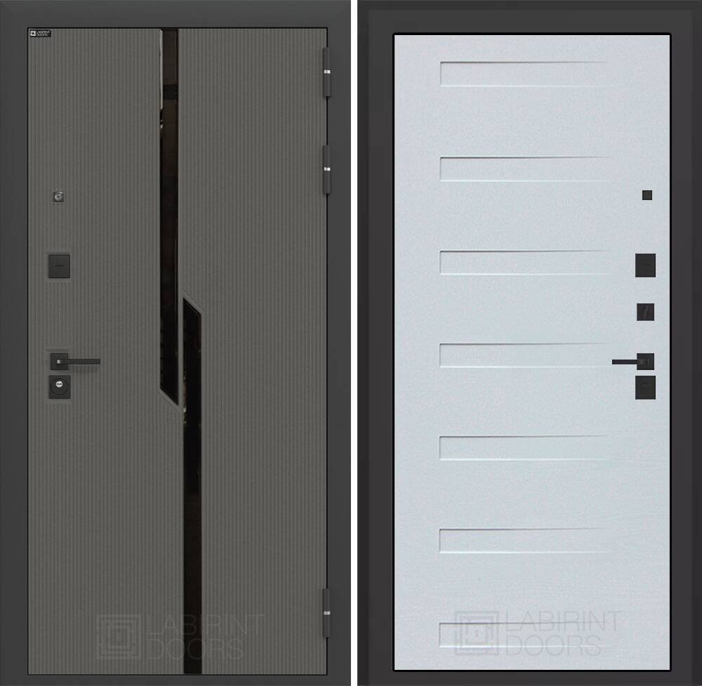 Входная дверь CARBON 14 - Дуб кантри белый горизонтальный