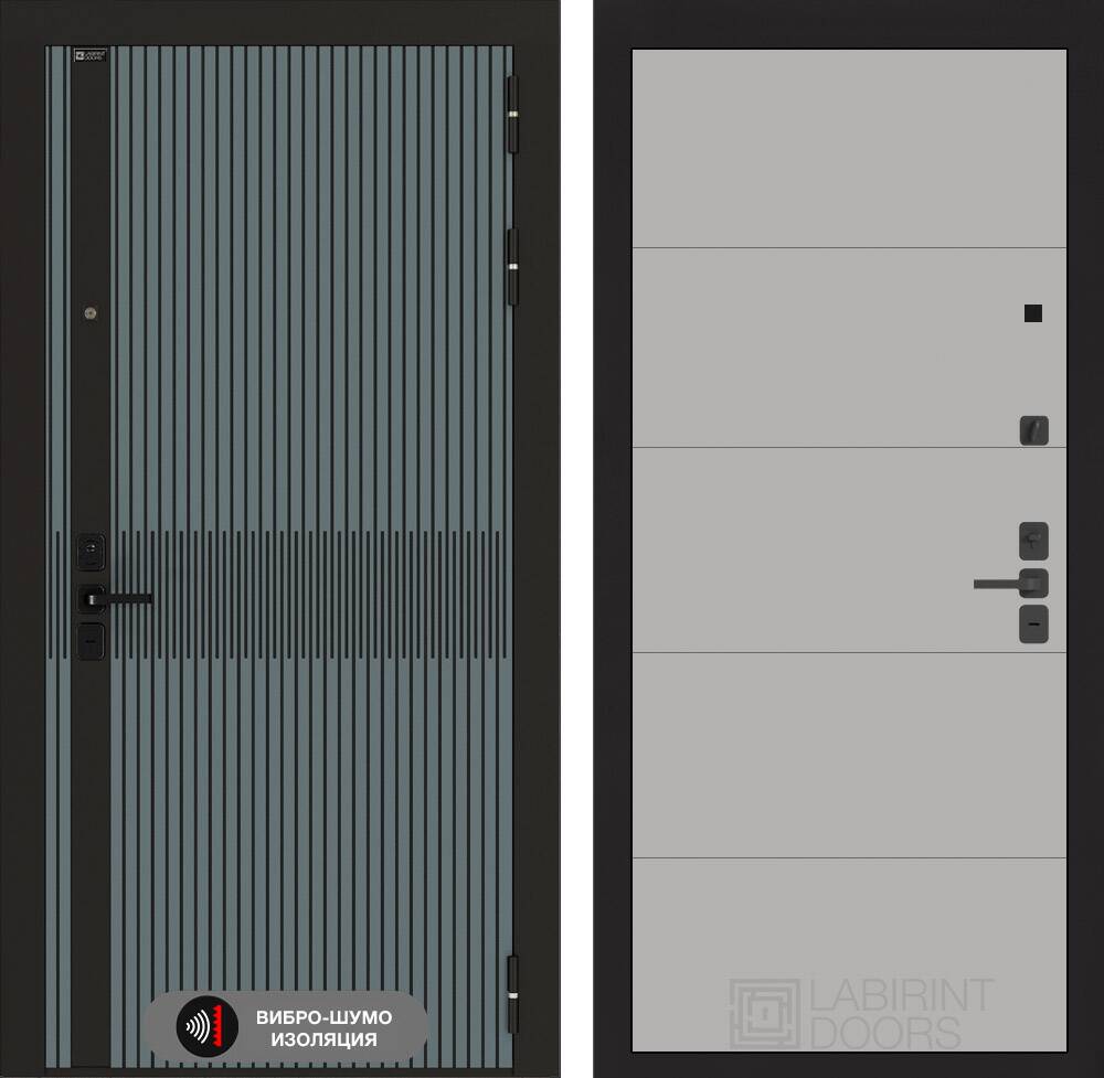 Входная дверь ISSIDA 13 - Грей софт