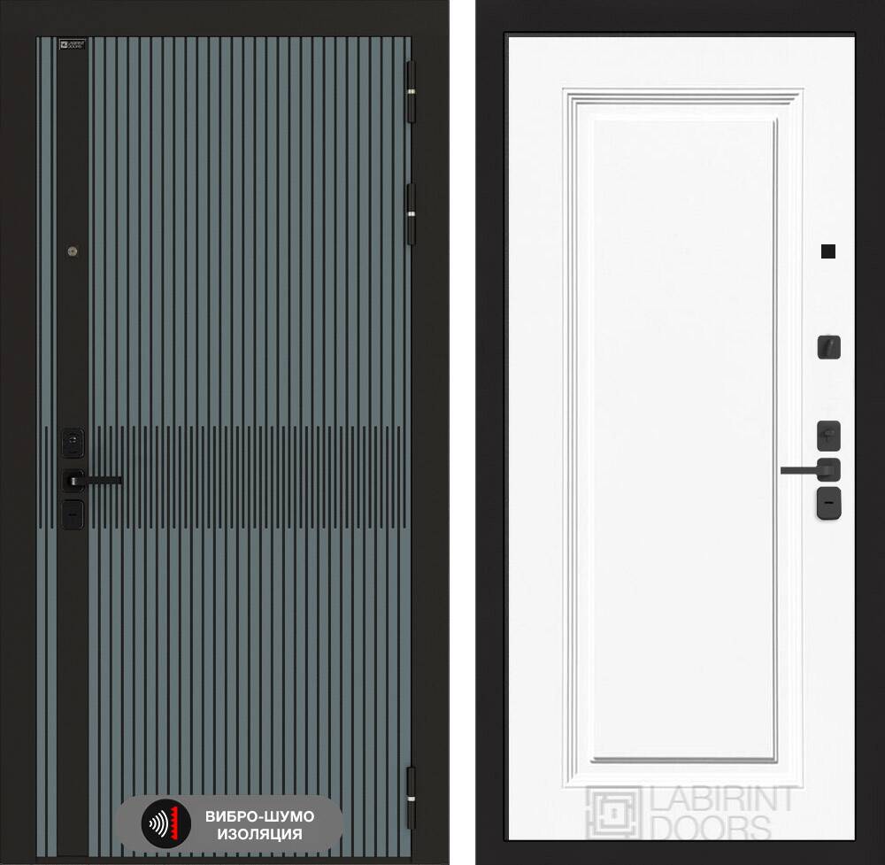 Входная дверь ISSIDA 27 - Эмаль RAL 9003