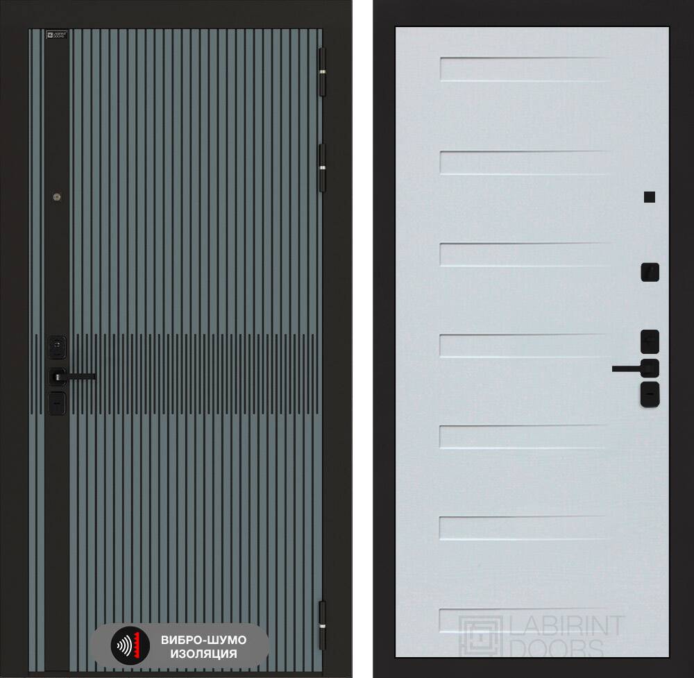 Входная дверь ISSIDA 14 - Дуб кантри белый горизонт