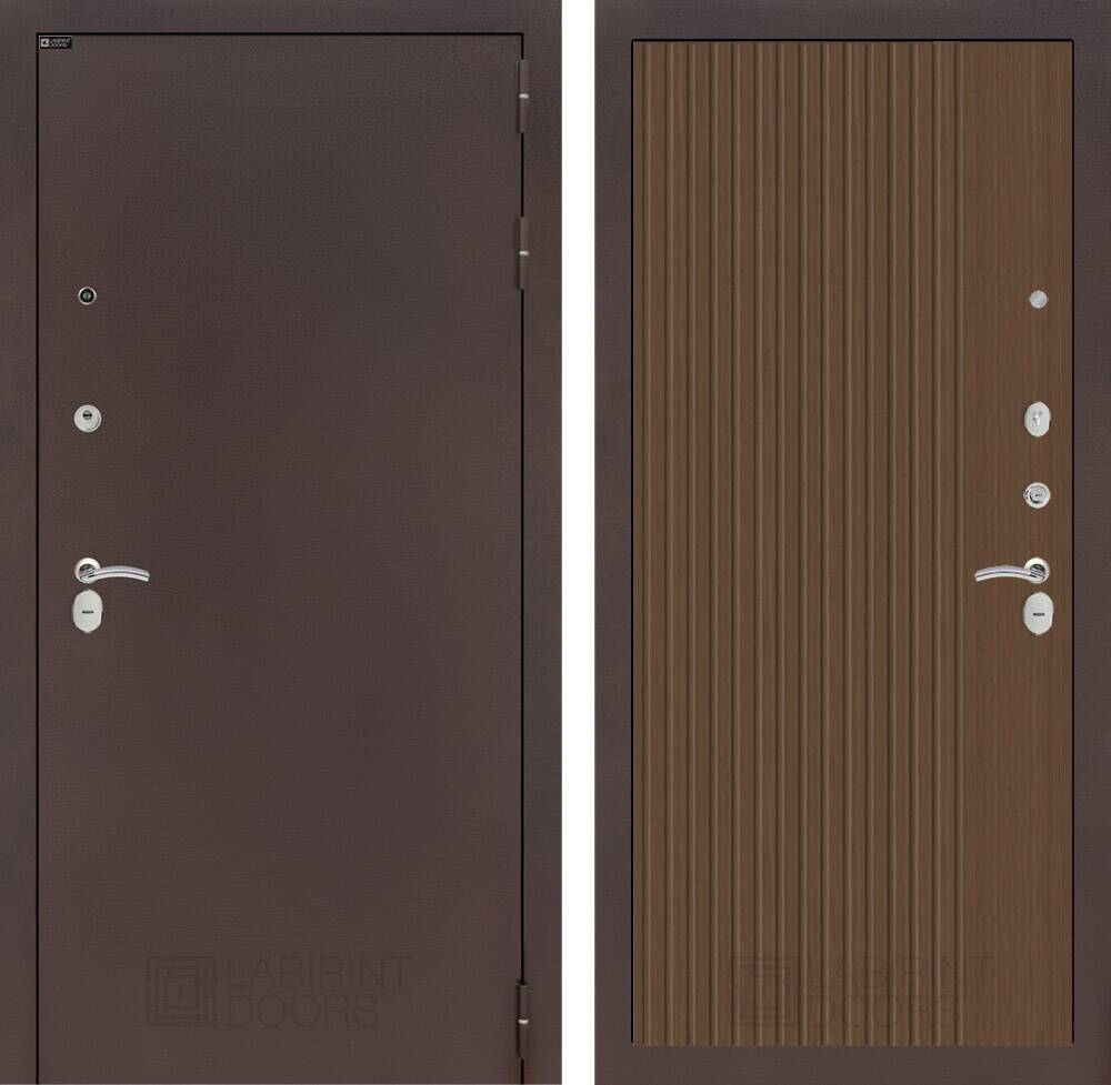 Входная дверь CLASSIC антик медный 29 - Дуб кантри темный