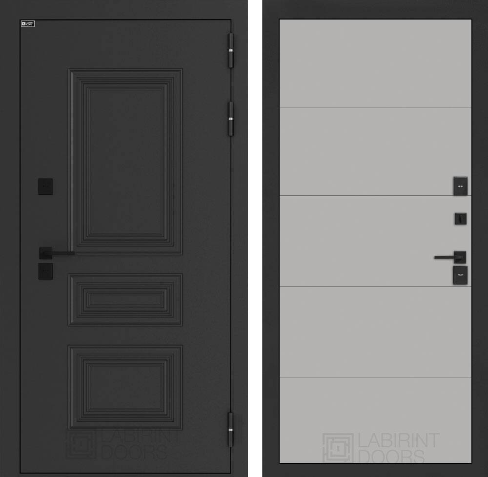 Входная дверь Аляска Лайт 13 - Грей софт