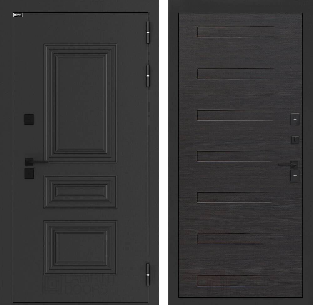 Входная дверь Аляска Лайт 14 - Эковенге горизонтальный