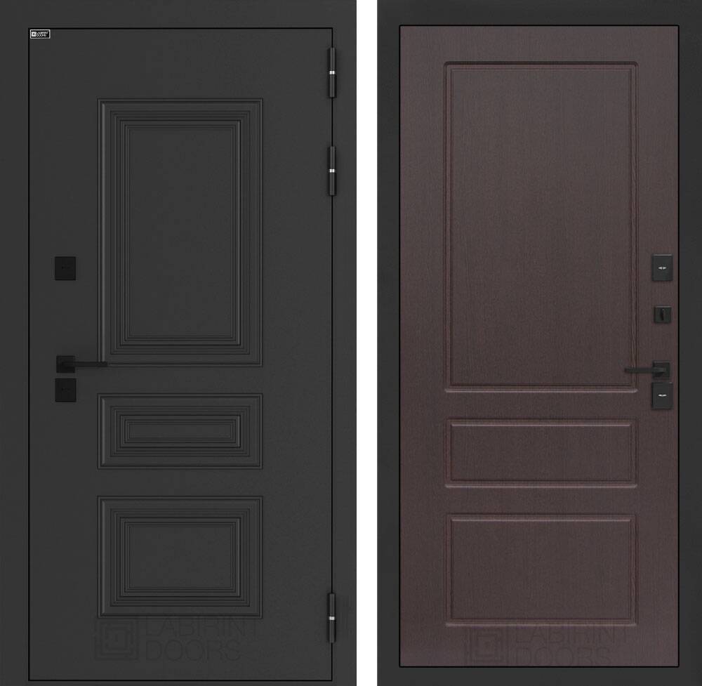 Входная дверь Аляска Лайт 03 - Орех премиум