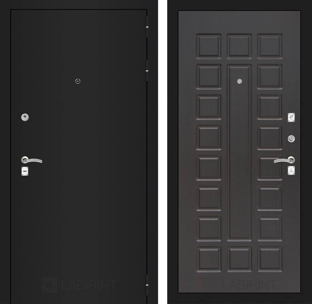 Входная дверь CLASSIC шагрень черная 04 - Венге