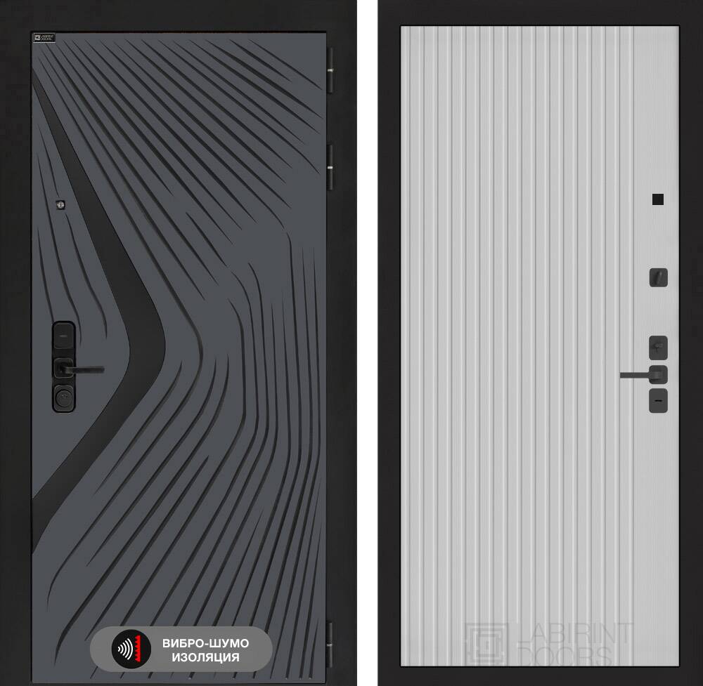 Входная дверь LEOLAB 29 - Белый рельеф софт