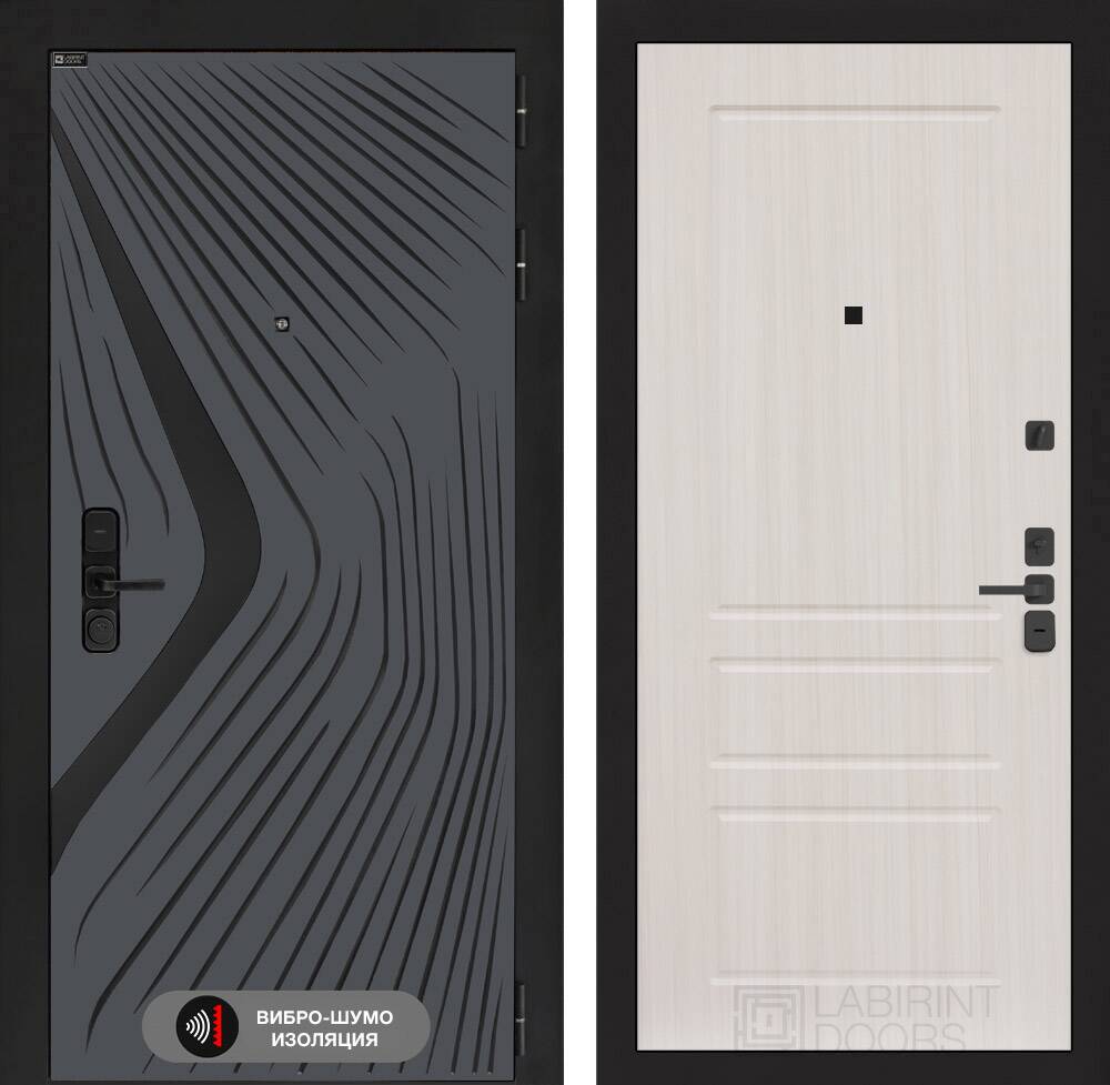 Входная дверь LEOLAB 03 - Сандал белый