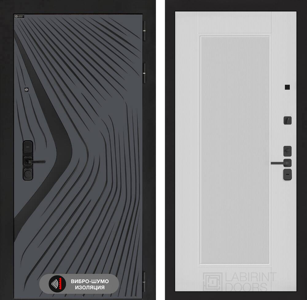 Входная дверь LEOLAB 30 - Белый рельеф софт