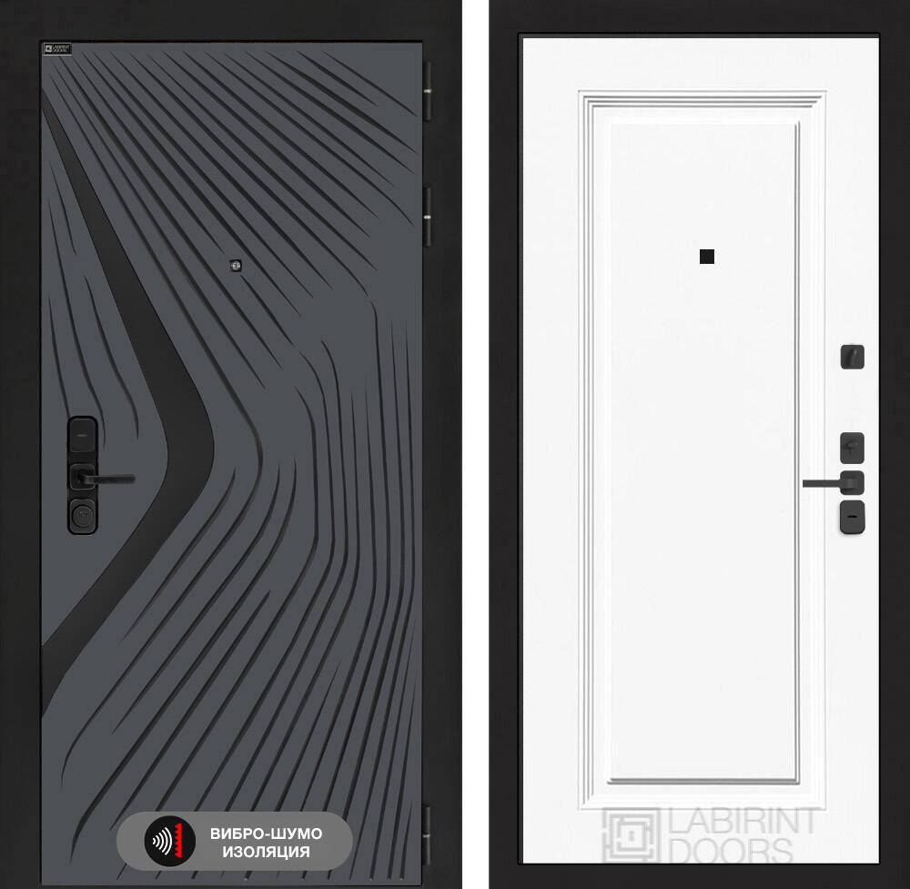 Входная дверь LEOLAB 27 - Эмаль RAL 9003