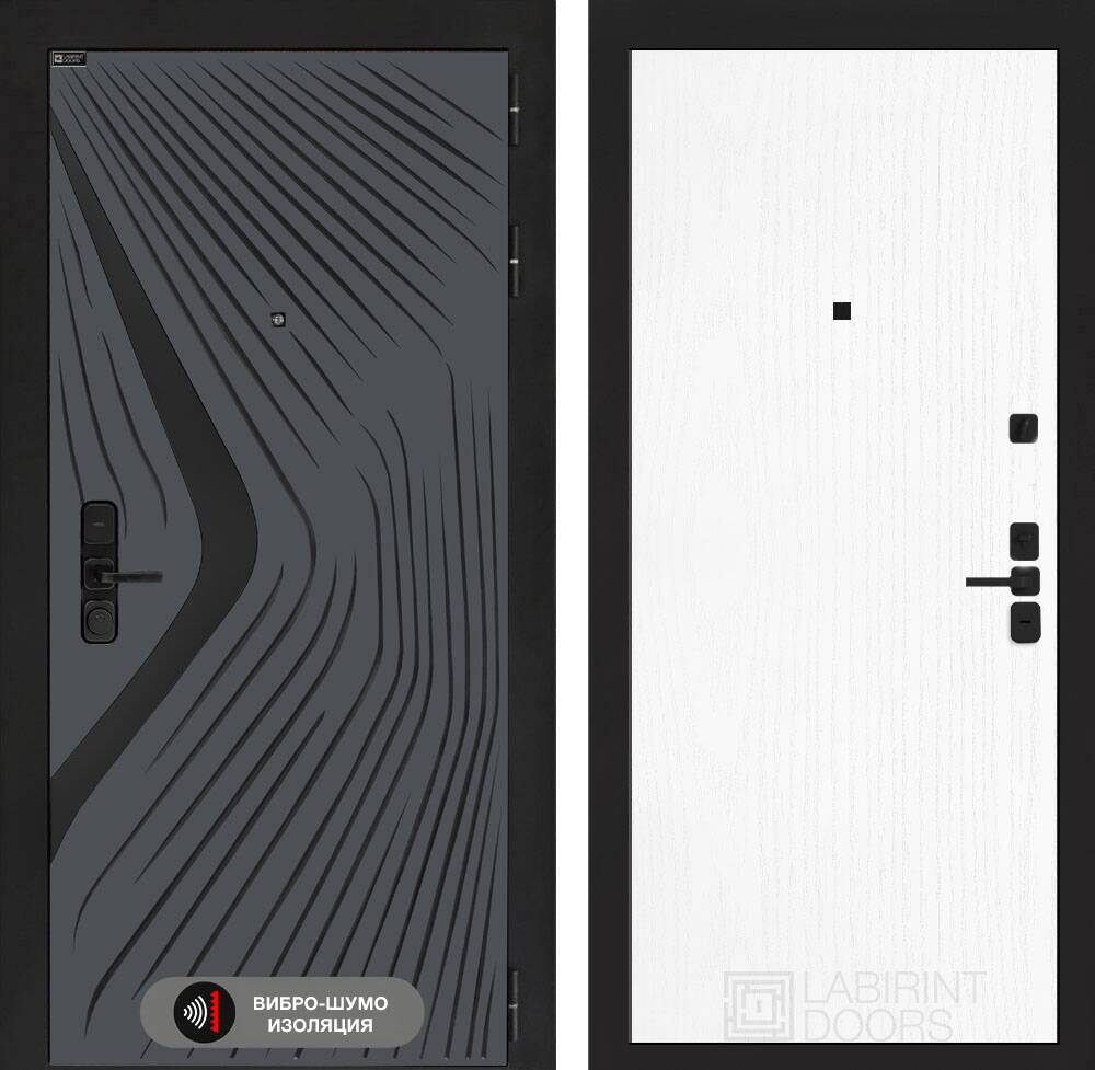 Входная дверь LEOLAB 07 - Белое дерево