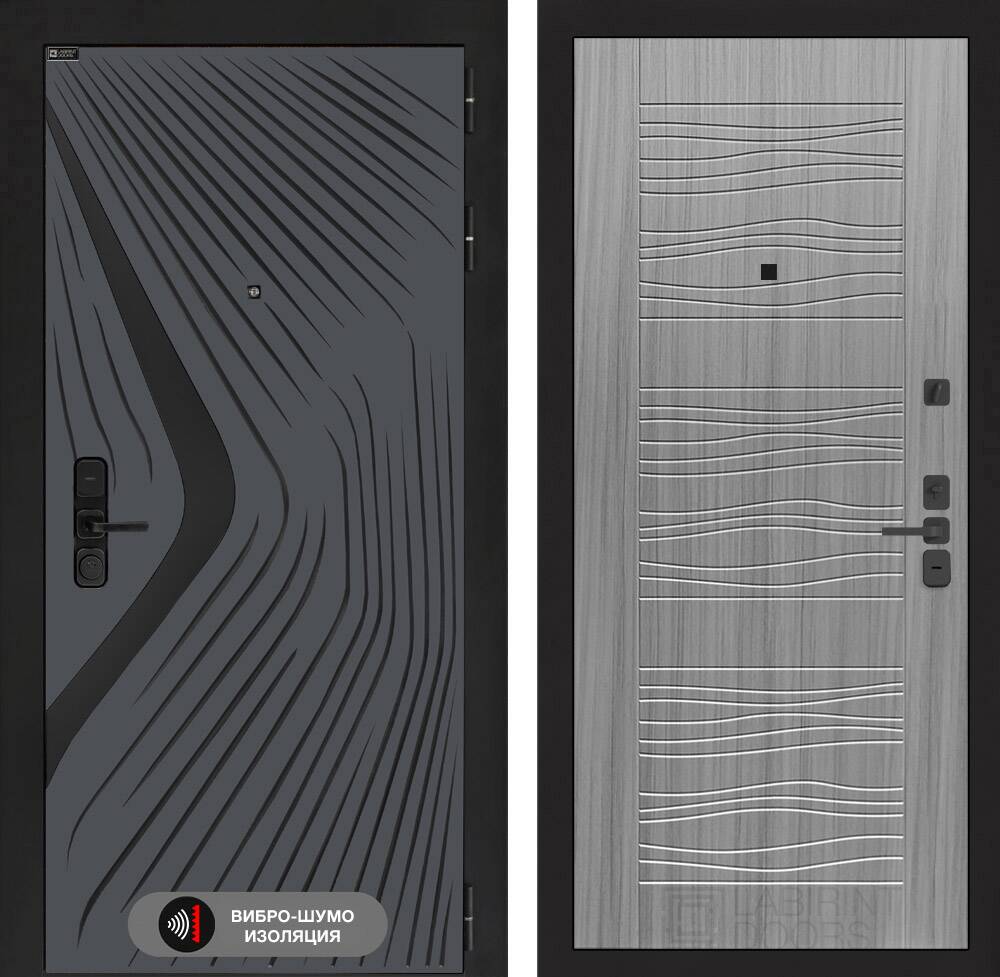 Входная дверь LEOLAB 06 - Сандал серый