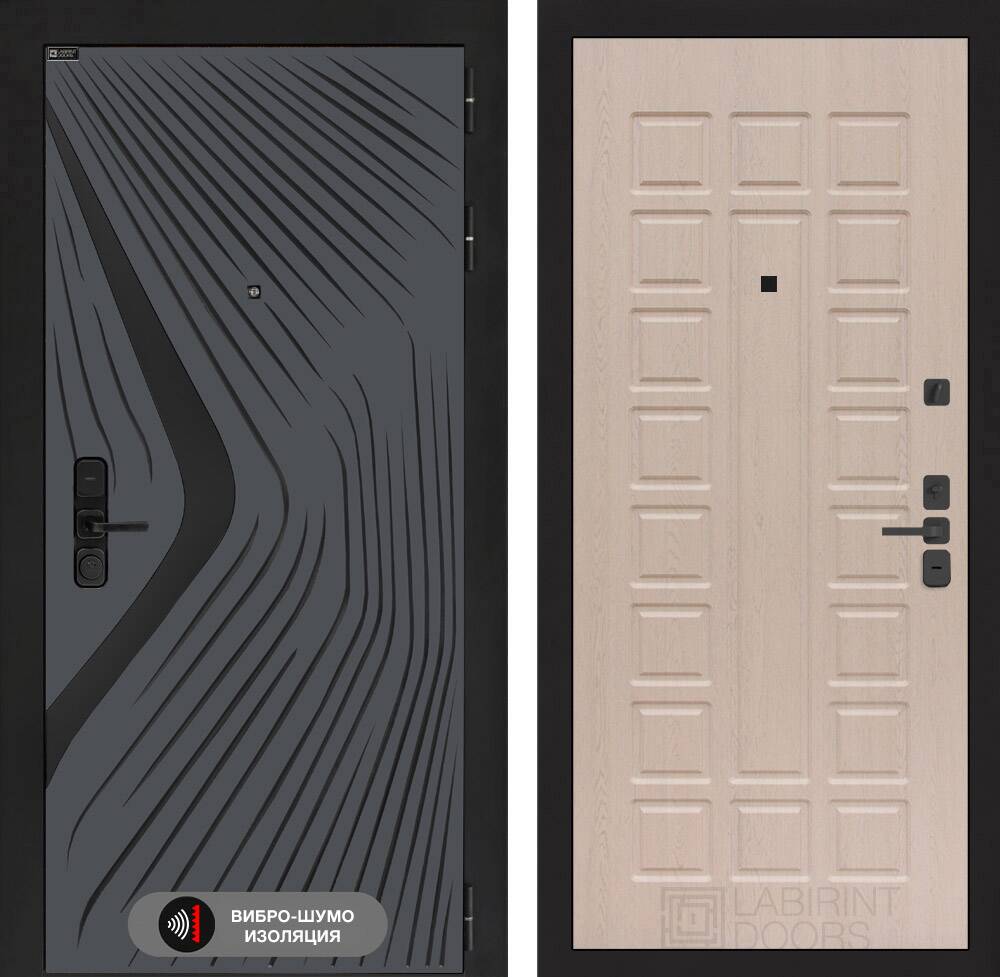 Входная дверь LEOLAB 04 - Беленый дуб