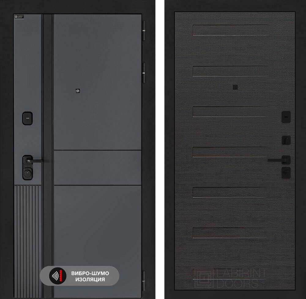 Входная дверь EVOLAB 14 - Эковенге горизонтальный