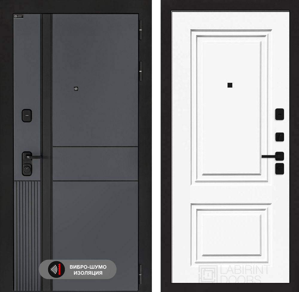 Входная дверь Эволаб 26 - Эмаль RAL 9003 - Image 1