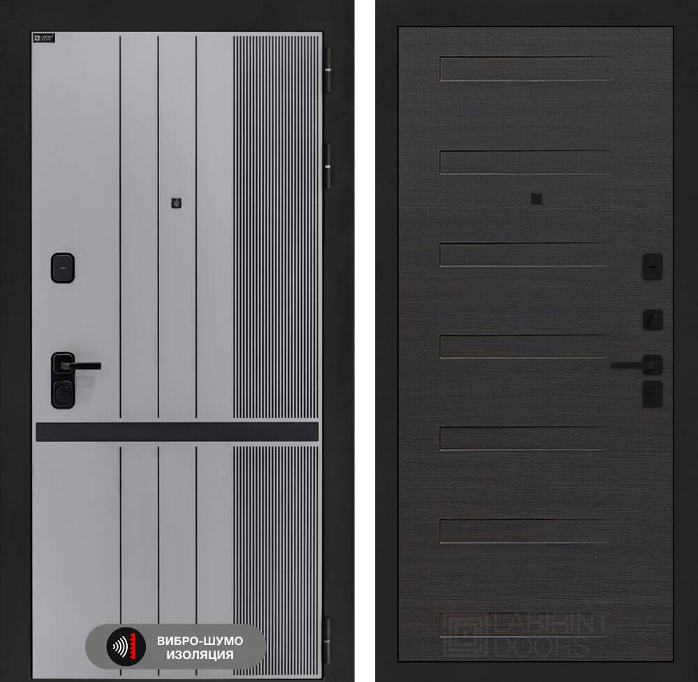 Входная дверь SKYLAB 14 - Эковенге горизонтальный