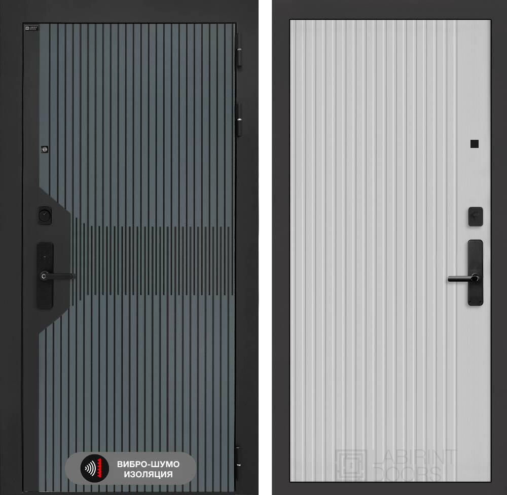 Входная дверь Смартлаб 29 - Белый рельеф софт