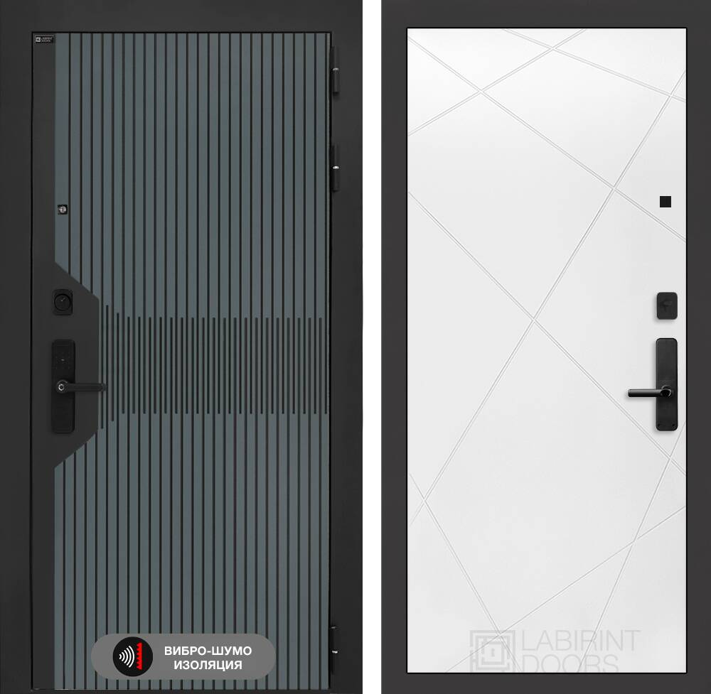 Входная дверь Смартлаб 24 - Белый софт