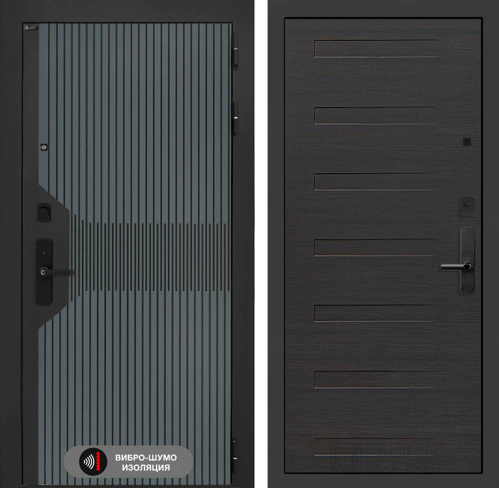 Входная дверь Смартлаб 14 - Эковенге горизонтальный