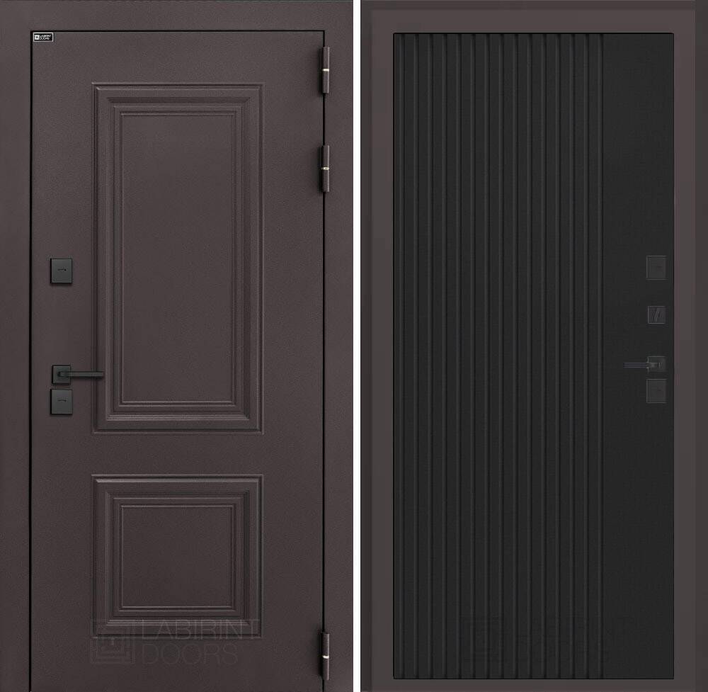 Входная дверь Полярис лайт 29 - Черный кварц