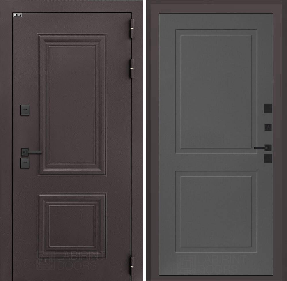 Входная дверь Полярис лайт 11 - Графит софт