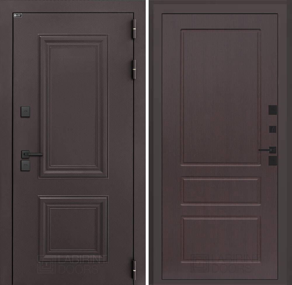 Входная дверь Полярис лайт 03 - Орех премиум