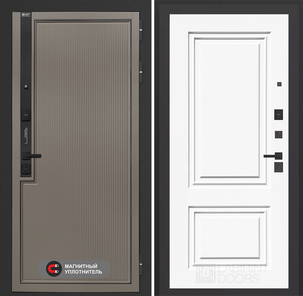 Входная дверь Лаб 1 Про 26 - Эмаль RAL 9003 - Image 1